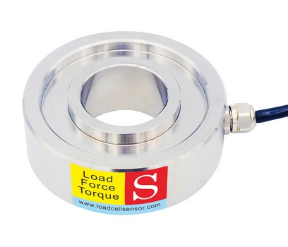 Célula de carga de anillo 0-200kN Sensor de fuerza tipo arandela