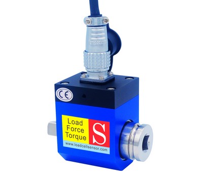 Sensor de par giratorio de accionamiento cuadrado tipo anillo deslizante 0-1500Nm