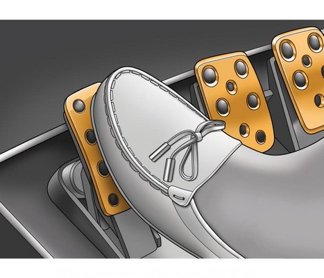 Medición de la fuerza del pedal automotriz